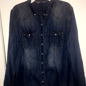 Denim Button-Down Shirt
